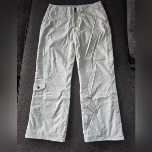 NILS Ski Snowboard Cargo Pants Sz 6P White Women Sports Wear Athletic Lined